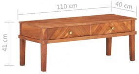 tömör akácfa TV-szekrény 110 x 40 x 41 cm