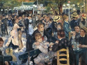 Reprodukció Ball at the Moulin de la Galette, 1876, Pierre Auguste Renoir