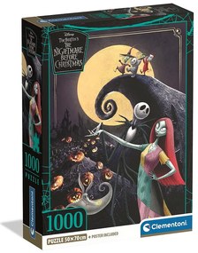 Karácsonyi lidércnyomás Moon 1000 db-os Compact puzzle Clementoni