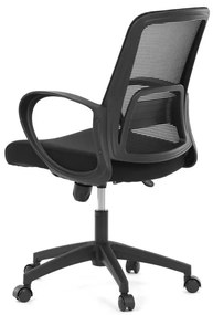 Fekete Hálós Irodai Szék, Hinta Mechanikával. KA-S3015 BK