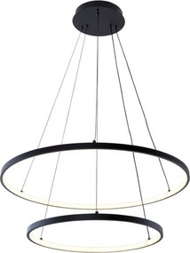 ZUMA LINE 18140BK-2 BRENO Modern Led Függesztett Lámpa Fekete LED IP20