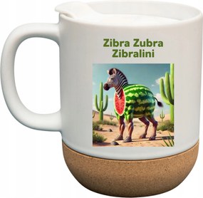 Bögre Fehér Parafa Viral Italian Brainrot Mem Tiktok Zibra Zubra Zibra