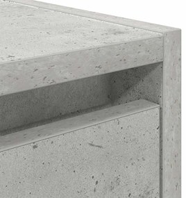 betonszürke falra szerelhető éjjeliszekrény 38x34x40 cm