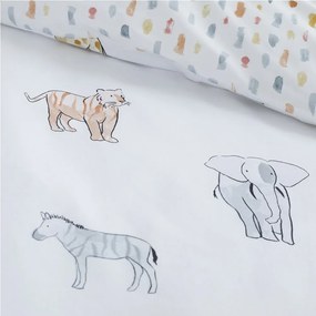 Egyszemélyes pamut gyerek ágyneműhuzat 135x200 cm Zoo Animals – Bianca