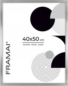 Ezüst képkeret Hen S 40x50 cm