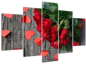 Kép - csokor rózsa (150x105 cm)