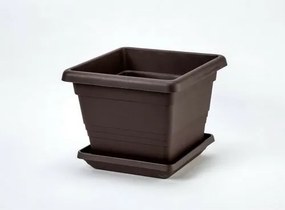 Plastia Lotos virágtartó alátét 60 x 60, csokoládé