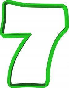 Forma Lyukasztó Sütemény- és Mézeskalácsvágó Születésnapra Szám 7 8cm