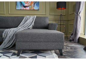 Antracitszürke sarokkanapé (U alakú) Eris – Balcab Home