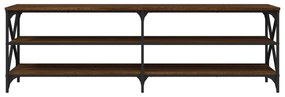 barna tölgy színű szerelt fa TV-szekrény 160 x 40 x 50 cm