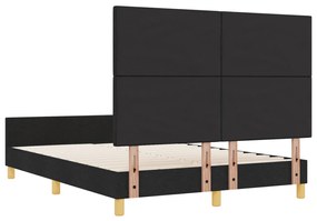 Ágykeret Fekete 160x200 cm Szövet