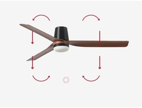 FARO 33831-1TW-LED Dimmelhető ventilátor PUNT TUB M LED/18W/230V 3000/4200/6500K + távirányító