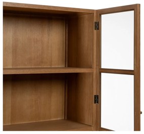 Natúr színű tálalószekrény kőrisfa dekorral 84,5x198 cm – Ixia