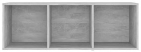 betonszürke szerelt fa TV-szekrény 107 x 35 x 37 cm