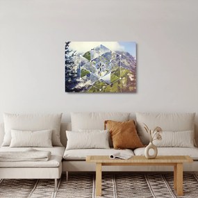 Kép - Geometriai ábra (üvegen) (70x50 cm)