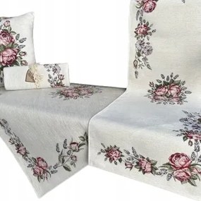 Asztalterítő Rózsa 40x100 cm Chenille 0,4x1 m elegáns teríték