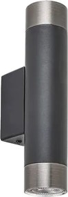 Beltéri fali lámpa gu10 2x5w matt fekete zircon