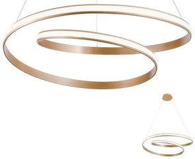 Redo 01-1796 - LED csillár kábelen TORSION LED/40W/230V bronzszínű