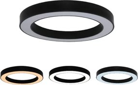 LED mennyezeti lámpa LED/80W/230V 3000/4000/6500K átm. 80 cm fekete