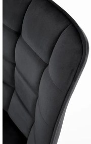 COMORO étkezőszék, 1 db, fekete