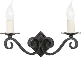 Elstead Lighting RECTORY RY2A-BLACK Fali lámpa 2x60W/E14