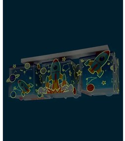 Dalber 63353 - Gyerek mennyezeti lámpa ROCKET 3xE27/15W/230V