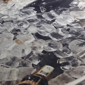 Kép - pezsgő a jégben (90x60 cm)
