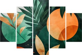 Kép - Geometrikus természeti minták (150x105 cm)