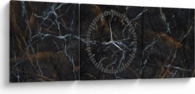 Kép - Fekete márvány (órával) (90x30 cm)