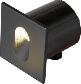 ITALUX ONFL-0224-4K ROVATO Kültéri Falba Építhető Lámpa Fekete LED