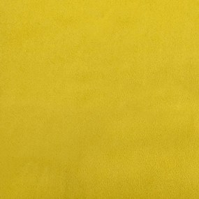 sárga kihúzható bársony heverő 90 x 200 cm