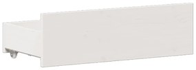 fehér tömör fenyőfa fejtámlás ágykeret matrac nélkül 160x200 cm