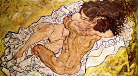 Reprodukció The Embrace (1917), Egon Schiele