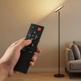 Állólámpa, RGB 350°-ban forgatható fejjel, fekete