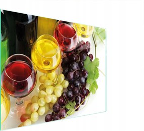 Üveg Vágódeszka 52x40 Bor Edzett Üveg