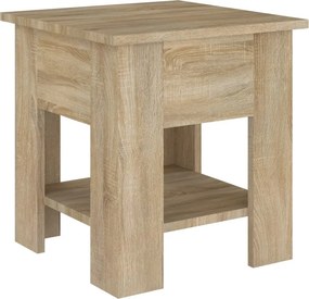 vidaXL sonoma tölgy színű szerelt fa dohányzóasztal 40x40x42 cm
