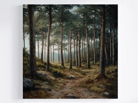 Poszter Tájkép Szabadtéri Erdő Fák Út Ösvény Kilátás 40x40