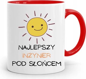 Mérnöknek Piros Ajándék Bögre fényképes nyomtatással