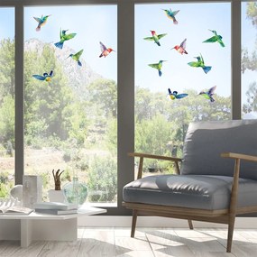 Ablakmatrica szett 20 db-os 40x60 cm Hummingbirds – Ambiance