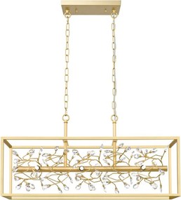 ZUMA LINE P0578-06C-V7V7 SPRING Kristály Függesztett Lámpa Arany G9 IP20