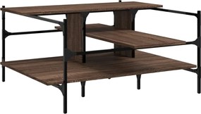 vidaXL barna tölgyszínű műfa dohányzóasztal 100x100x48,5 cm