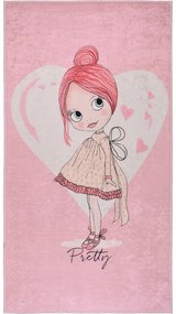 Rózsaszín mosható gyerek szőnyeg 80x120 cm Pretty Girl – Vitaus