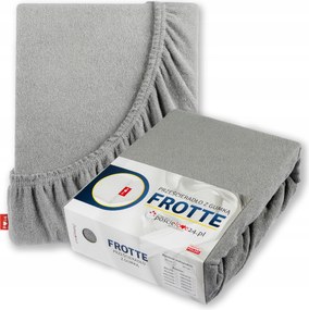 Frottír lepedő 220x240 gumis vastag pamut Prémium oldal 30 Acél