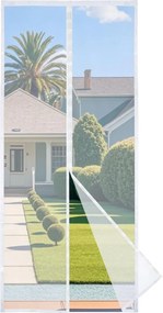 Mágneses szúnyogháló ajtóra 85 x 210 cm fehér Apalus Prime