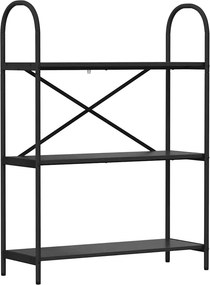 vidaXL Könyvespolc Fekete tölgy 80 x 30 x 109 cm Faanyag