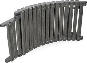 Kerti napozóágy 54x192x68 cm, alumínium, szürke, AZL-L1301 GREY