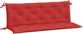 vidaXL 2 db piros oxford szövet kerti padpárna 150 x 50 x 7 cm