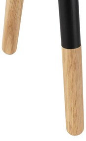 Asztali és állólámpa szett fekete árnyékolóval - Pip