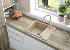 Andante gránit mosogató_sand_1 medence+rövid csepegtető