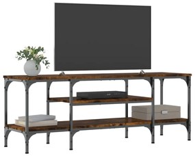 vidaXL sonoma tölgy színű szerelt fa és vas TV-szekrény 121x35x45 cm